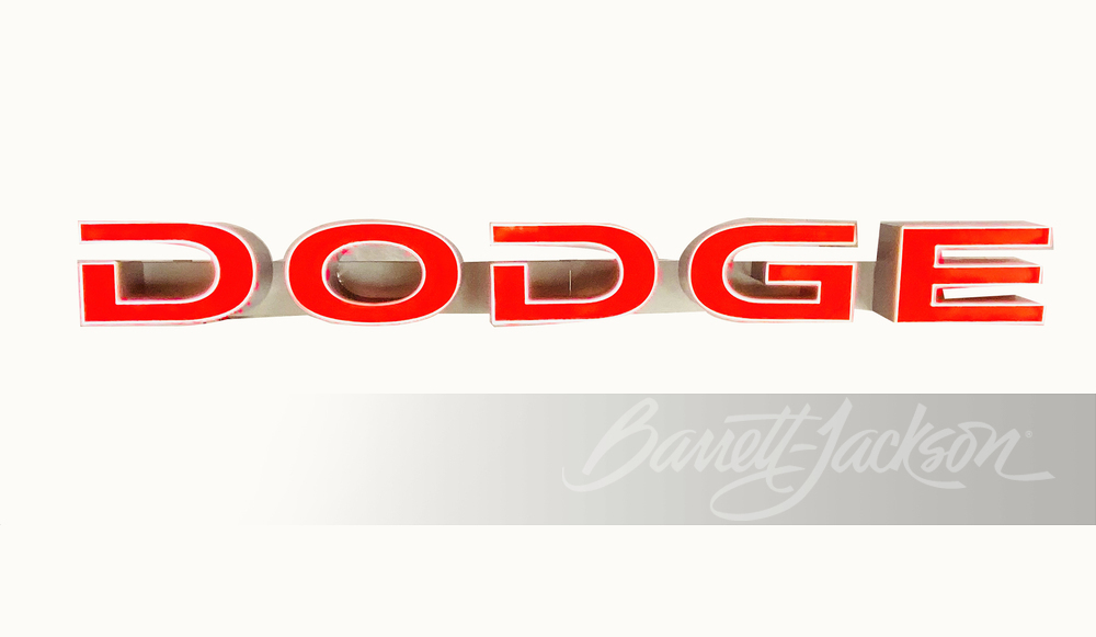 HUGE NEWER DODGE AUTOMOBILES LIGHT-UP SIGN