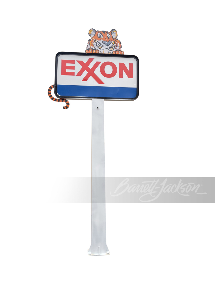 1960S EXXON OIL SERVICE STATION POLE SiGN