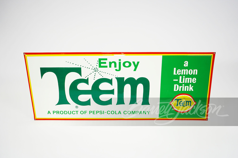 1960S TEEM TIN SIGN