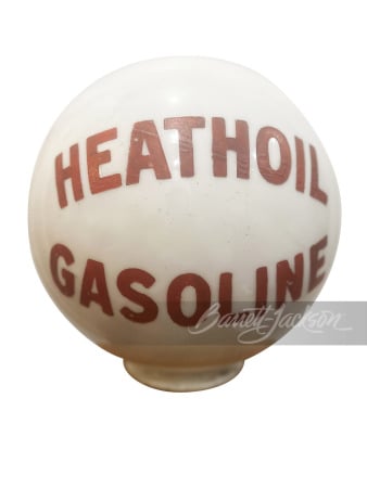 1920s HEATH OIL GASOLINE ONE-PIECE GAS PUMP GLOBE