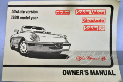 1988 ALFA ROMEO SPIDER GRADUATE - 21