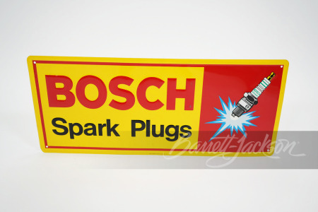 1977 BOSCH SPARK PLUGS EMBOSSED TIN SIGN