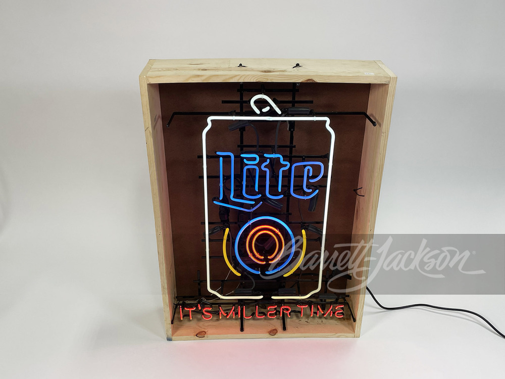 LITE BEER "IT'S MILLER TIME" NEON SIGN