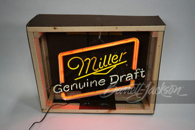 VINTAGE MILLER GENUINE DRAFT NEON SIGN