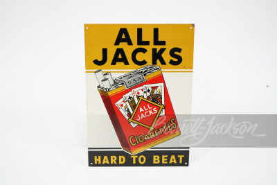 1930S ALL JACKS CIGARETTES TIN SIGN