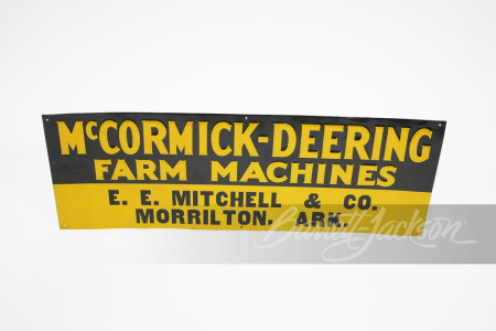 1930S MCCORMICK-DEERING FARM MACHINES EMBOSSED TIN SIGN