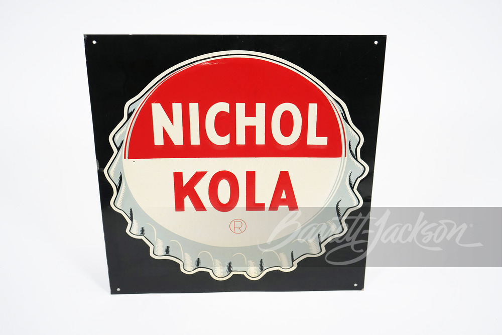 1930S-40S NICHOL KOLA EMBOSSED TIN SIGN