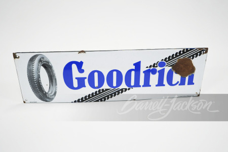 LATE 1910S GOODRICH TIRES PORCELAIN SIGN