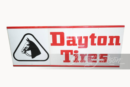 LARGE 1960S DAYTON TIRES TWO-PIECE SIGN