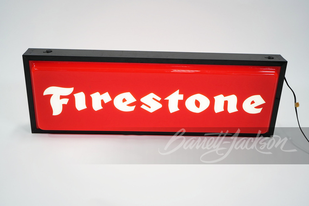 VINTAGE FIRESTONE TIRES LIGHT-UP SIGN