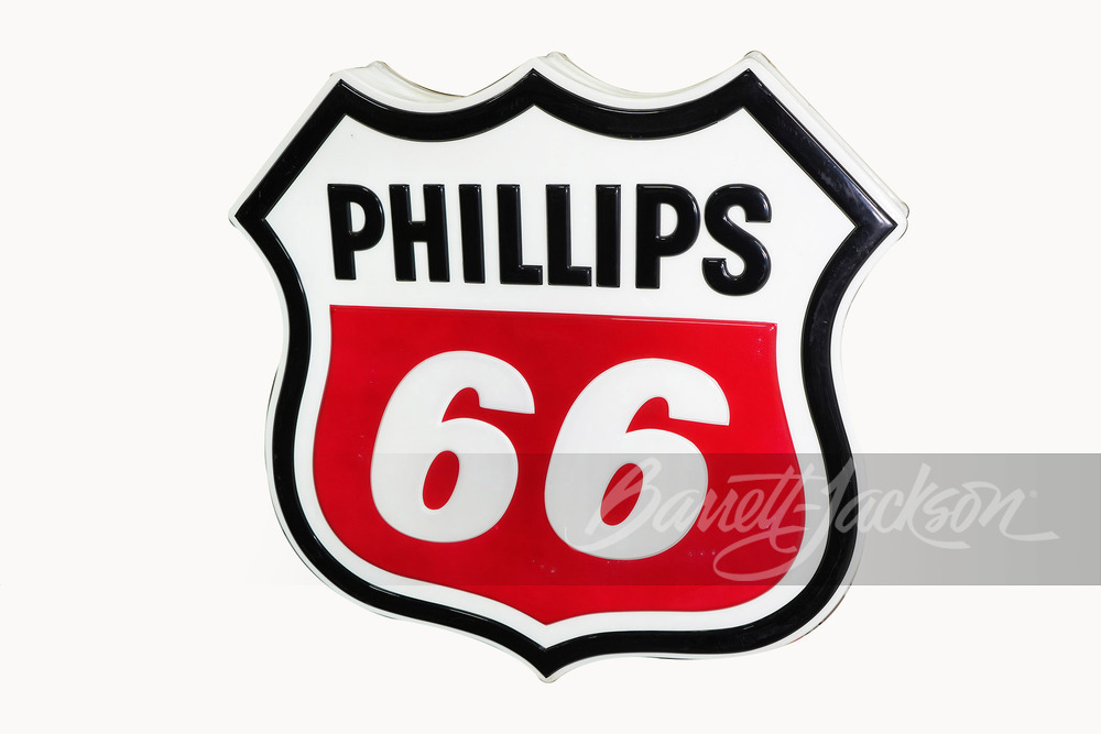 LARGE VINTAGE PHILLIPS 66 LIGHT-UP SIGN