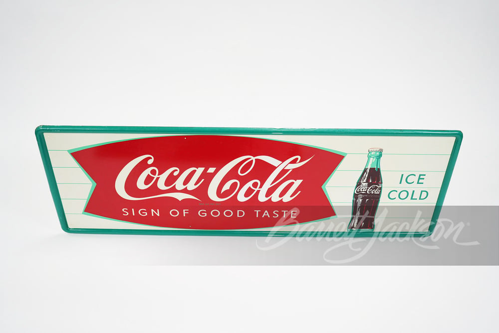 LATE 1950S-EARLY '60S COCA-COLA TIN SIGN