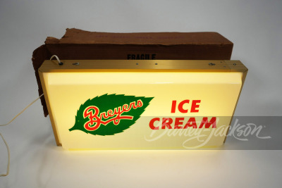 EARLY 1960S BREYERS ICE CREAM LIGHT-UP SIGN