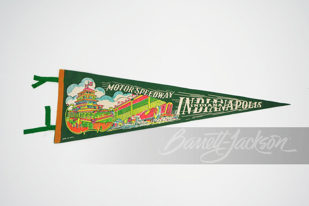 CIRCA 1930S INDIANAPOLIS MOTOR SPEEDWAY RACE PENNANT