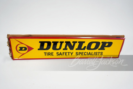 1960S DUNLOP TIRE SAFETY SPECIALISTS TIN SIGN