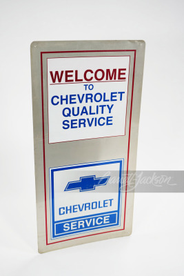 LATE 1970S CHEVROLET SERVICE TIN SIGN