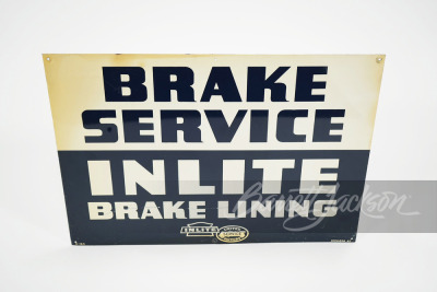 1947 UNITED MOTORS SERVICE "BRAKE SERVICE" TIN SIGN