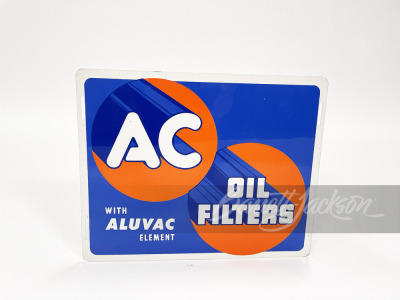 LATE 1940S AC OIL FILTERS TIN SIGN