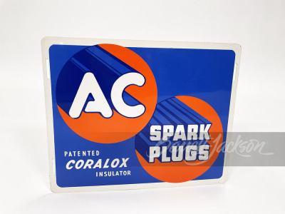 LATE 1940S AC SPARK PLUGS TIN SIGN