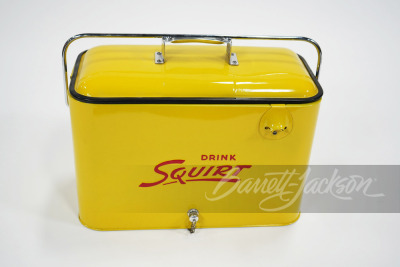 1950S SQUIRT SODA METAL COOLER