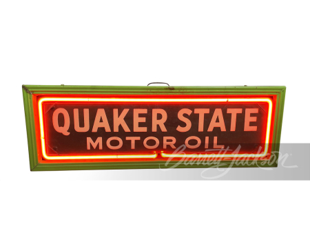 1930S QUAKER STATE MOTOR OIL NEON SIGN