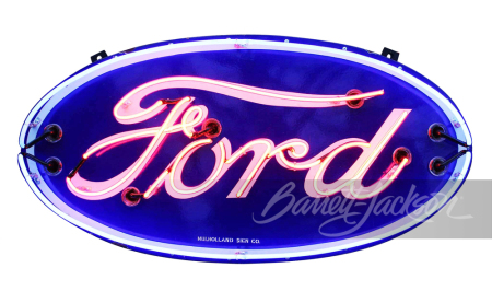 1930S FORD AUTOMOBILES NEON PORCELAIN SIGN