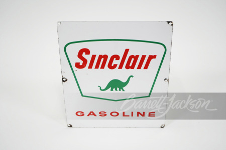 LATE 1950S-EARLY '60S SINCLAIR GASOLINE PORCELAIN PUMP PLATE SIGN