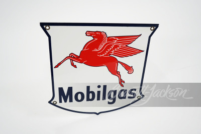 1952 MOBILGAS PORCELAIN PUMP PLATE SIGN