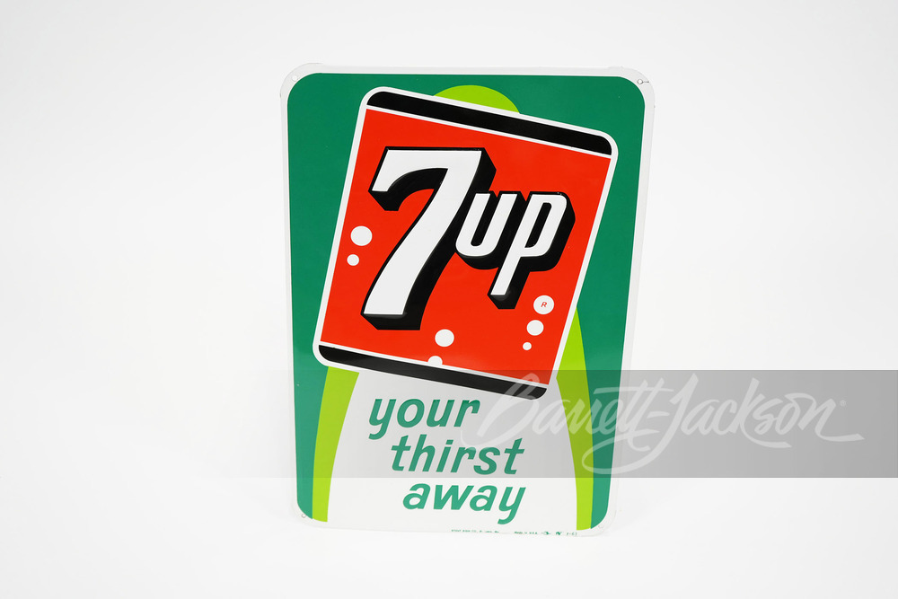 1963 7UP SODA EMBOSSED TIN SIGN