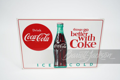 LATE 1950S-EARLY '60S COCA-COLA TIN SIGN