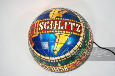 SCHLITZ BEER STAINED-GLASS-STYLE LAMP