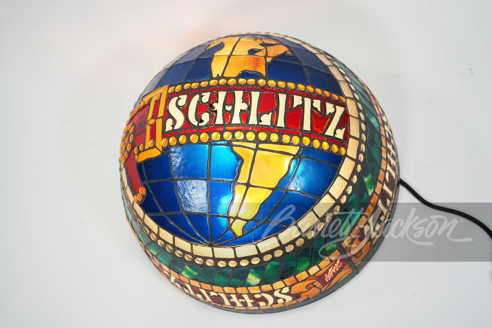 SCHLITZ BEER STAINED-GLASS-STYLE LAMP