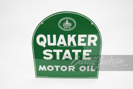 VINTAGE QUAKER STATE MOTOR OIL TIN SIGN