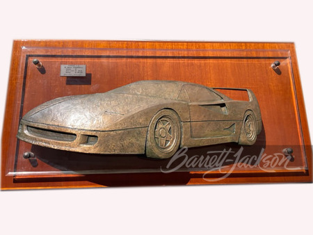 1988 FERRARI F40 BRONZE WALL ART