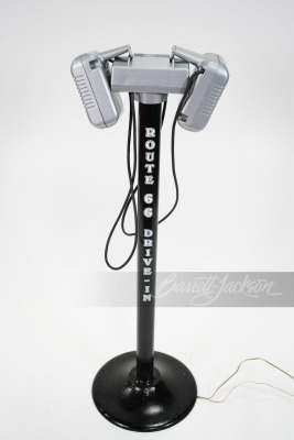 VINTAGE ROUTE 66 DRIVE-IN SPEAKERS ON STAND