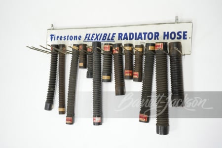 CIRCA EARLY 1960S FIRESTONE FLEXIBLE HOSES DISPLAY RACK