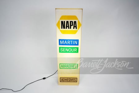 VINTAGE NAPA MARTIN SENOUR PAINTS - ABRASIVES LIGHT-UP SIGN