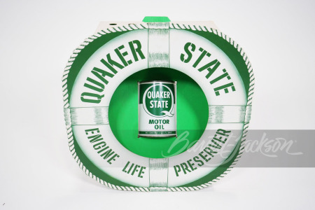 1960S QUAKER STATE MOTOR OIL CAN DISPLAY