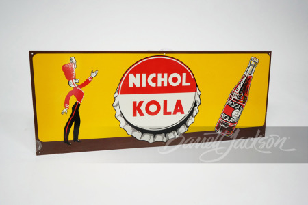 CIRCA 1940S NICHOL KOLA TIN SIGN