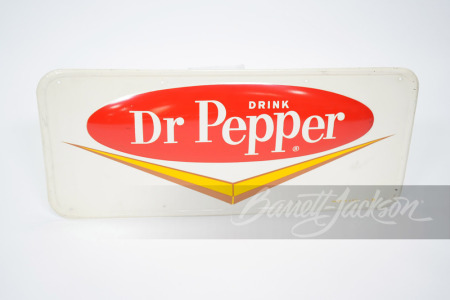 EARLY 1960S DR PEPPER EMBOSSED TIN SIGN