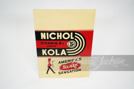 1941 NICHOL KOLA TIN SIGN