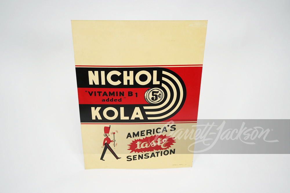 1941 NICHOL KOLA TIN SIGN