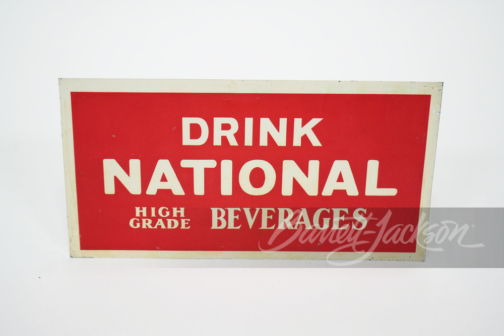 CIRCA 1930S-40S NATIONAL BEVERAGES TIN SIGN