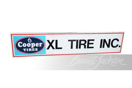 CIRCA 1960S COOPER TIRES TIN SIGN