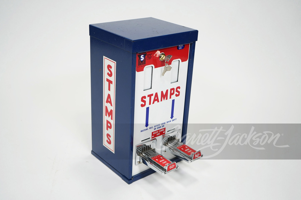 VINTAGE USPS COIN-OPERATED STAMP MACHINE