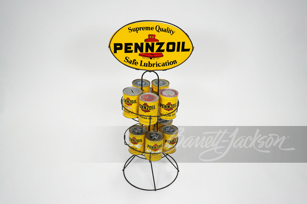 1970S PENNZOIL QUART CAN DISPLAY