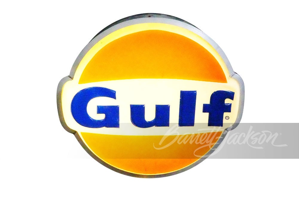 VINTAGE GULF OIL LIGHT-UP SIGN