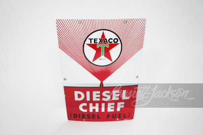 1957 TEXACO DIESEL CHIEF PORCELAIN SIGN