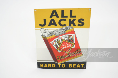 1930S ALL JACKS CIGARETTES TIN SIGN