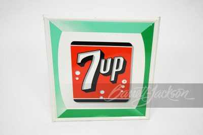 1966 7UP SODA EMBOSSED TIN SIGN